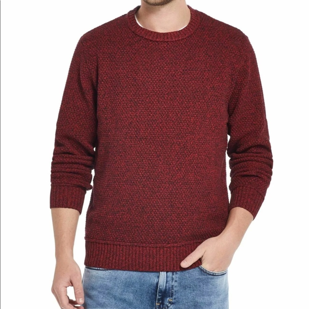 Weatherproof Vintage Men's Solid Mesh Stitch Sweater Pink Size XXL Regular